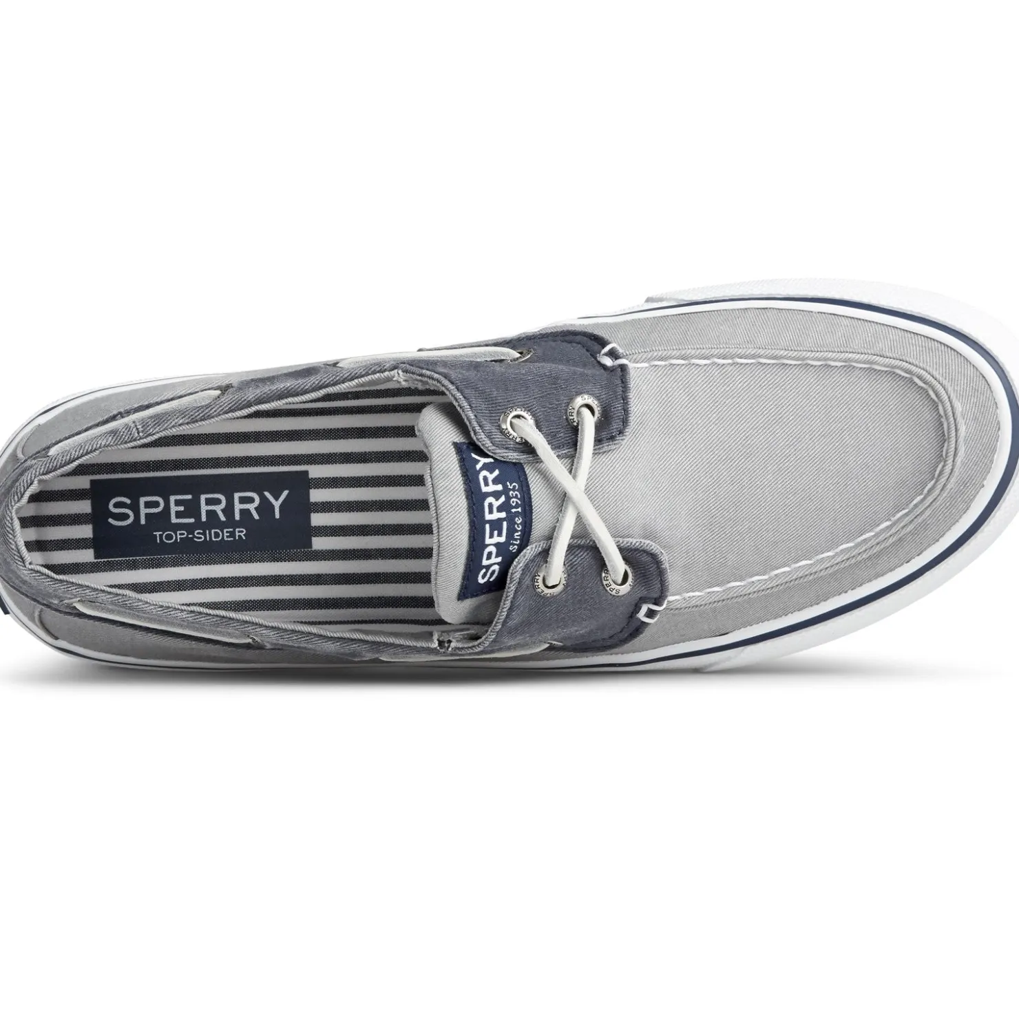 Boat Shoes*Sperry Men's , Bahama II Boat Shoe Grey Navy