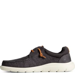 Loafers*Sperry Men's , Captain's Moc Slip-On Black
