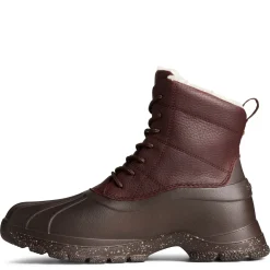 Boots*Sperry Men's , Duck Float Cozy Lace Rain Boot Brown