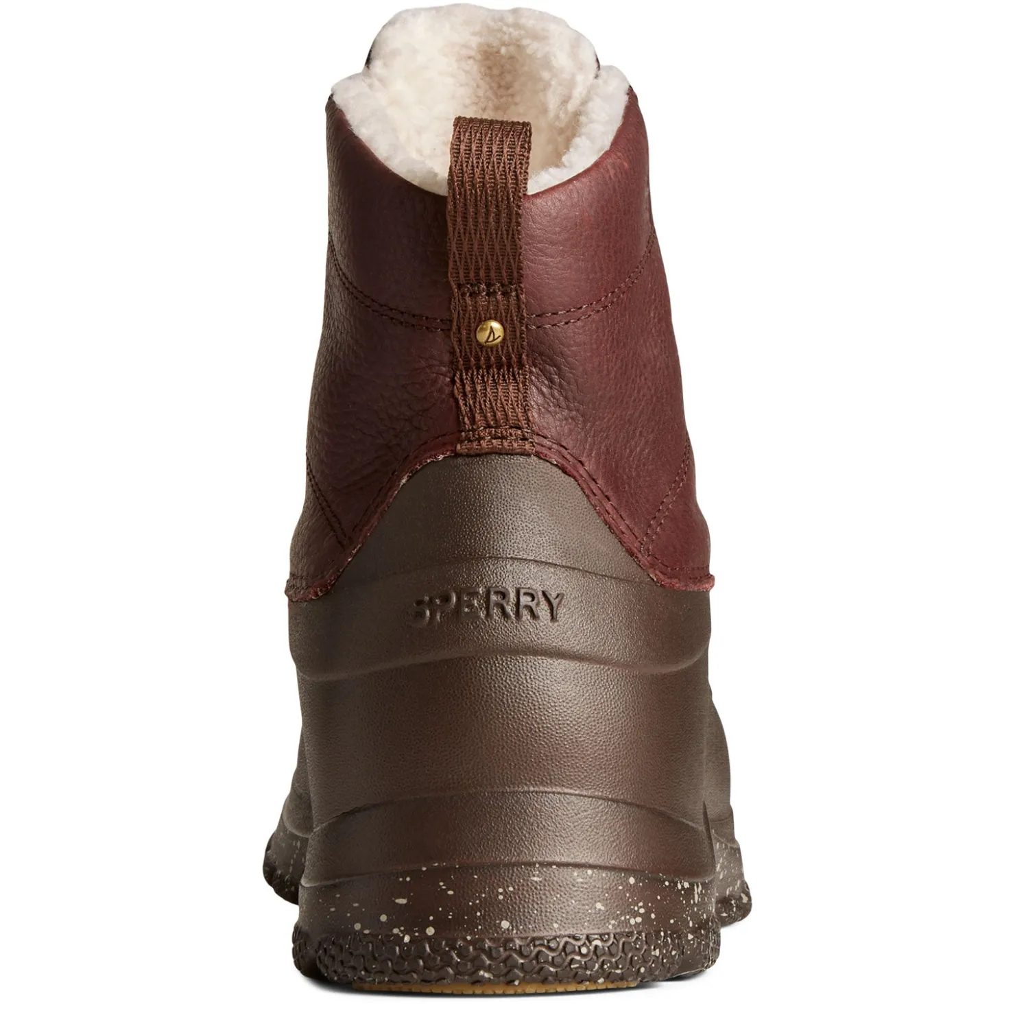 Boots*Sperry Men's , Duck Float Cozy Lace Rain Boot Brown