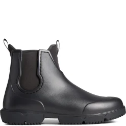 Boots*Sperry Men's , Float Rain Boot Black