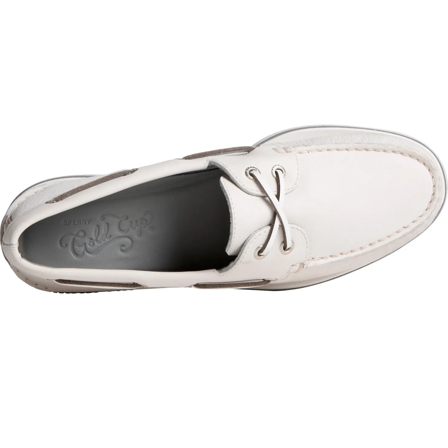 Boat Shoes*Sperry Men's , Gold Cup Authentic Original Boat Shoe White