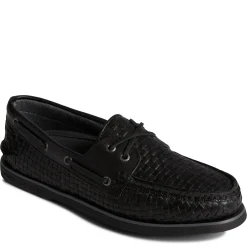 Boat Shoes*Sperry Men's , Gold Cup Authentic Original Boat Shoe Black