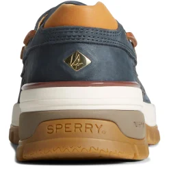 Boat Shoes*Sperry Men's , Gold Cup Billfish Plushwave Boat Shoe Navy