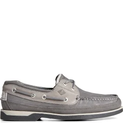 Boat Shoes*Sperry Men's , Gold Cup Mako 2 Eye Boat Shoe Grey Nubuck