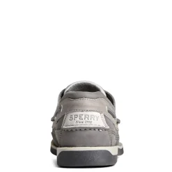 Boat Shoes*Sperry Men's , Gold Cup Mako 2 Eye Boat Shoe Grey Nubuck