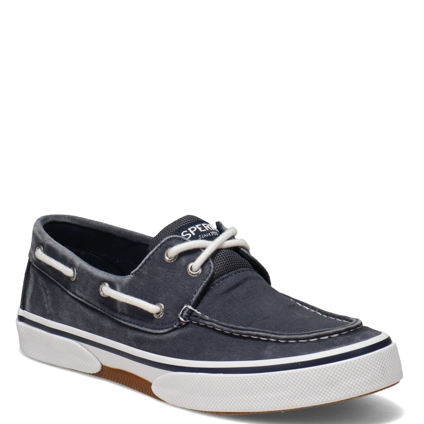 Boat Shoes*Sperry Men's , Halyard Boat Shoe Navy Twill