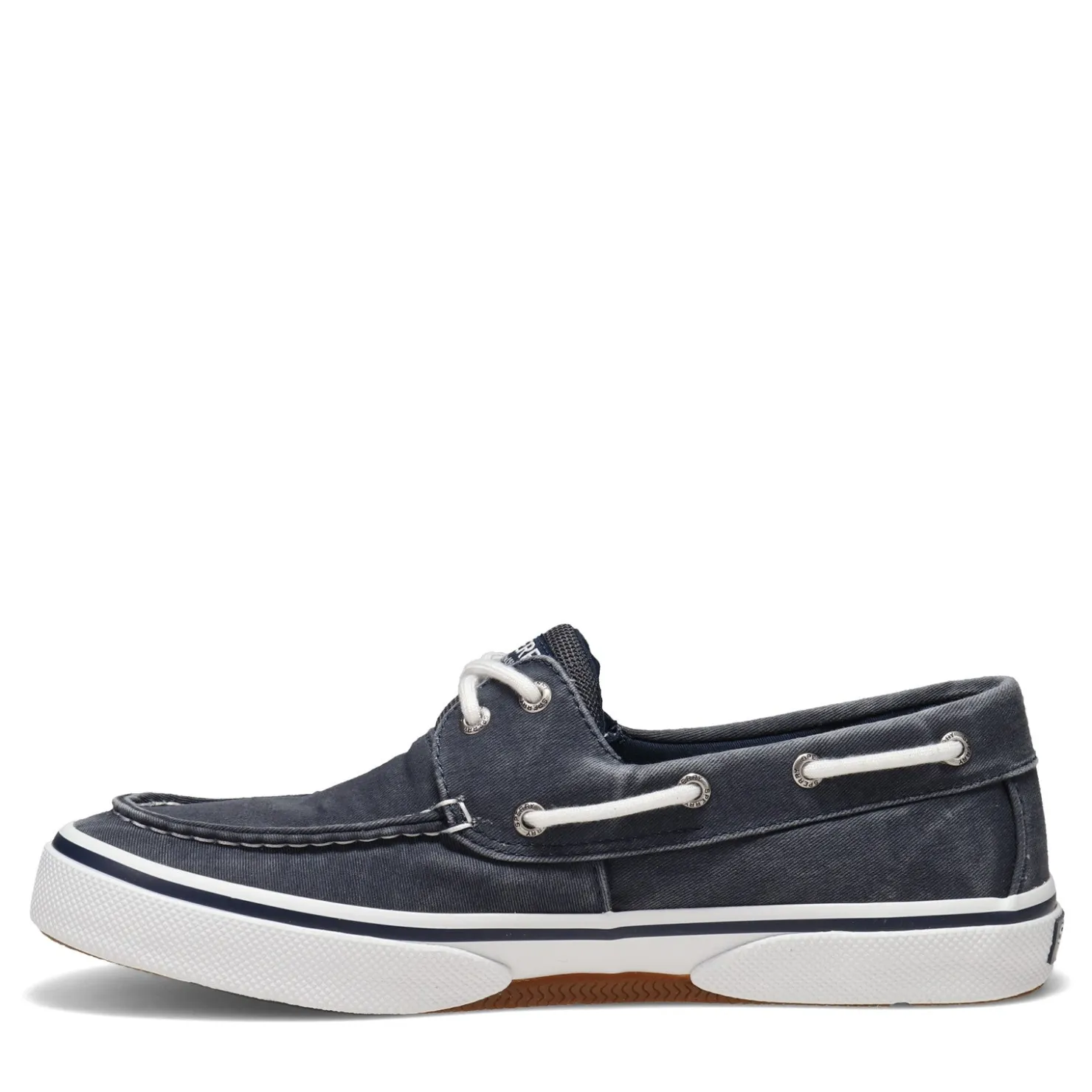 Boat Shoes*Sperry Men's , Halyard Boat Shoe Navy Twill