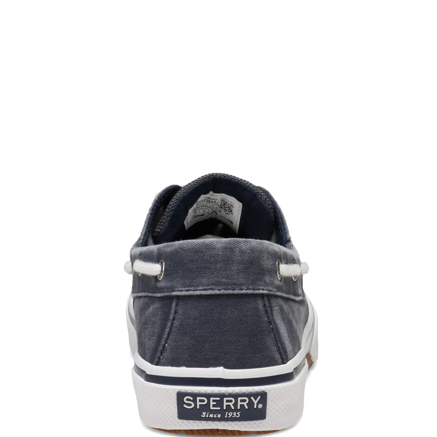 Boat Shoes*Sperry Men's , Halyard Boat Shoe Navy Twill
