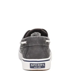 Boat Shoes*Sperry Men's , Halyard Boat Shoe Black Twill