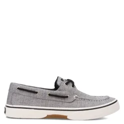 Boat Shoes*Sperry Men's , Halyard Boat Shoe Black Linen