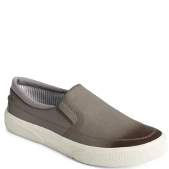 Slip-On Shoes*Sperry Men's , Halyard CVO Plushstep Slip-On Gray