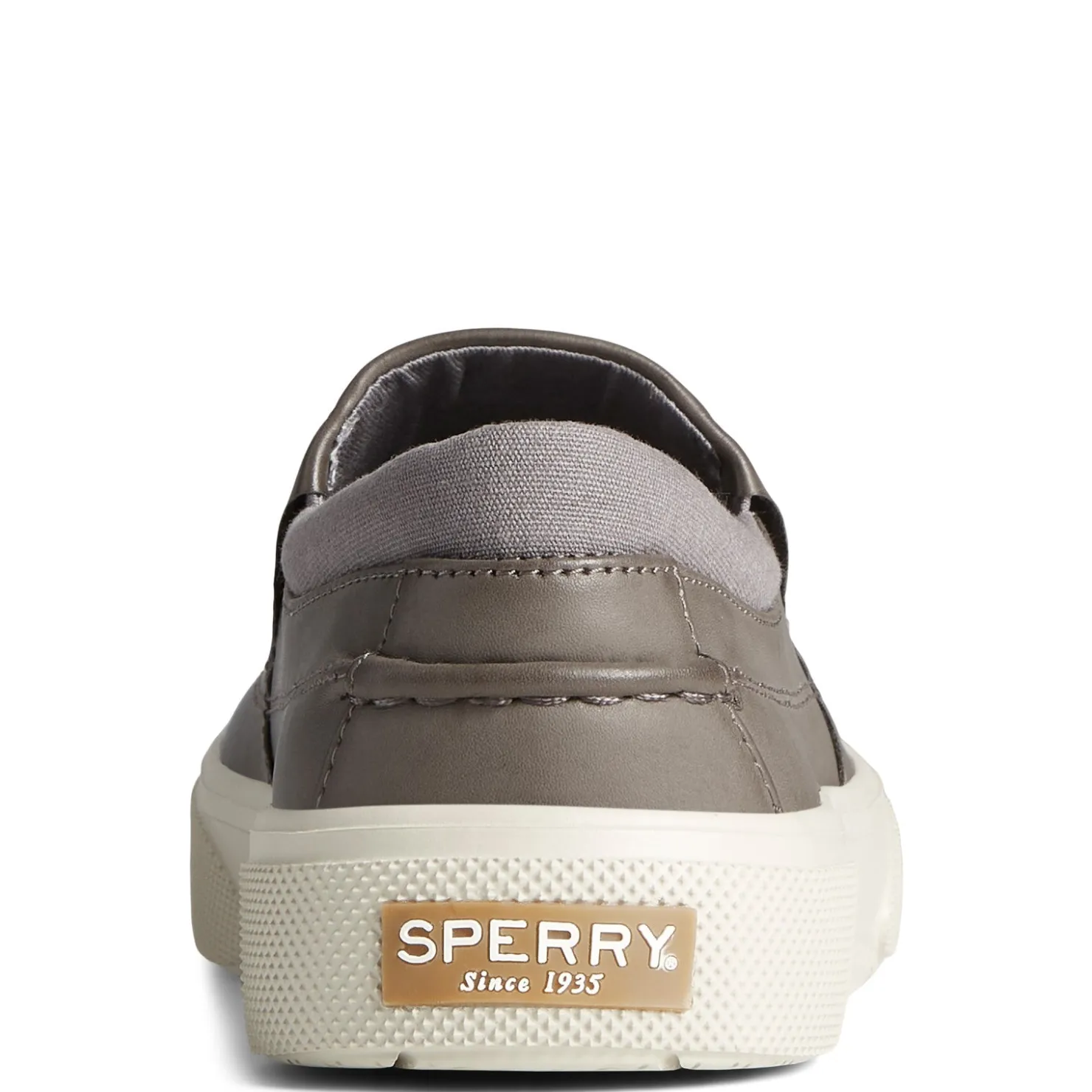 Slip-On Shoes*Sperry Men's , Halyard CVO Plushstep Slip-On Gray