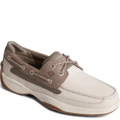 Slip-On Shoes*Sperry Men's , Lanyard Boat Shoe Light Grey