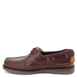 Boat Shoes*Sperry Men's , Mako 2-Eye Boat Shoe Brown Red
