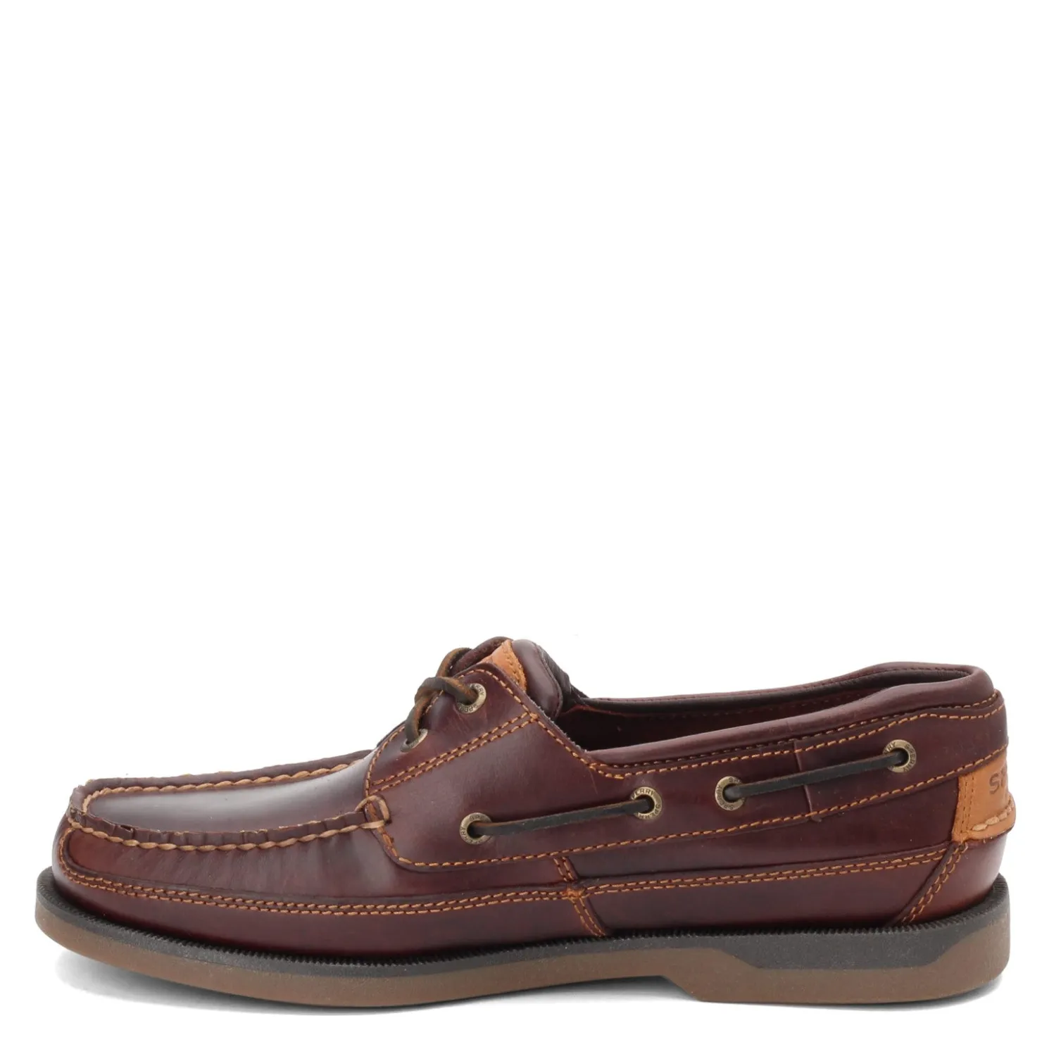 Boat Shoes*Sperry Men's , Mako 2-Eye Boat Shoe Brown Red