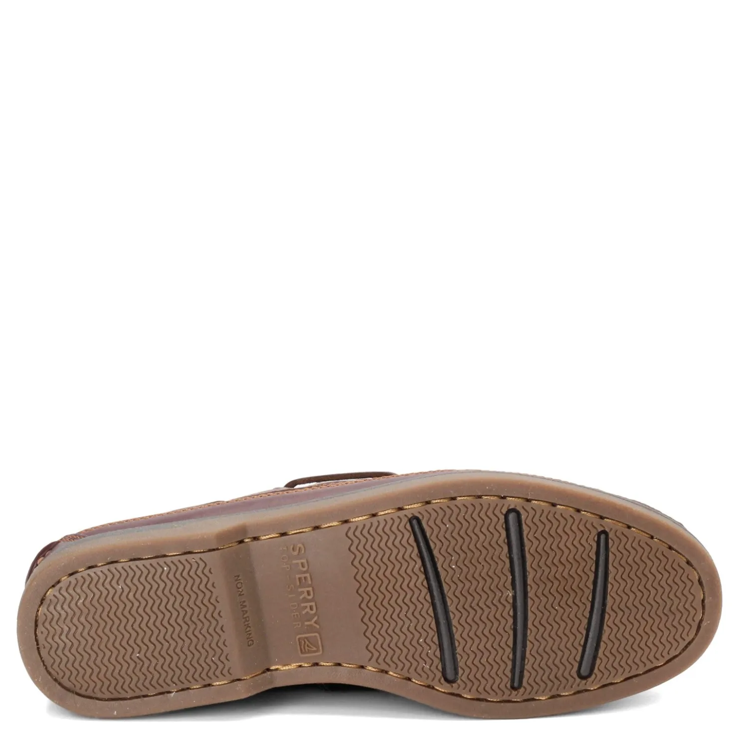 Boat Shoes*Sperry Men's , Mako 2-Eye Boat Shoe Brown Red