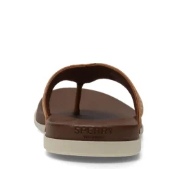 Sandals*Sperry Men's , Plushwave Thong Sandal Tan