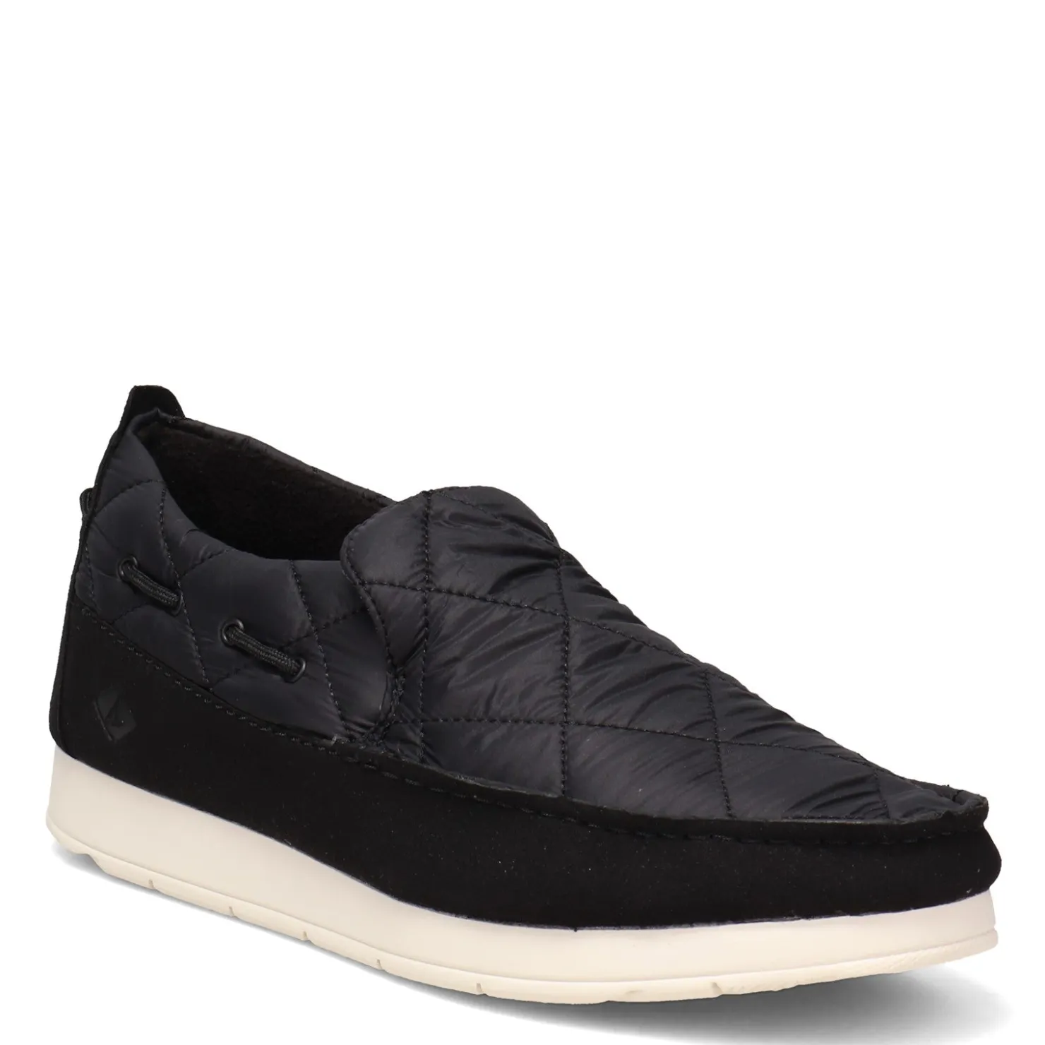 Slippers*Sperry Men's , Quilted Moc-Sider Slip-On Black
