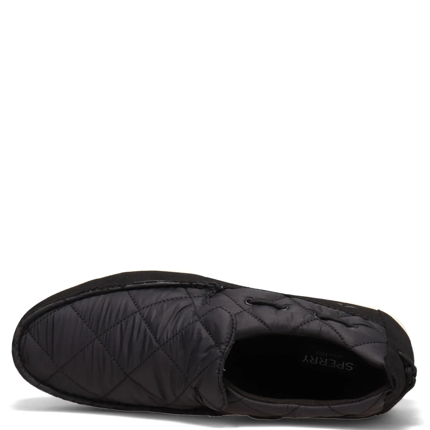 Slippers*Sperry Men's , Quilted Moc-Sider Slip-On Black