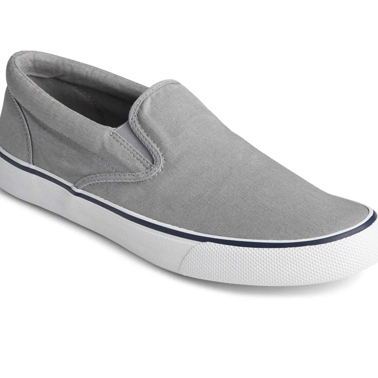 Slip-On Shoes*Sperry Men's , Striper II Slip-On Sneaker Saltwash Grey