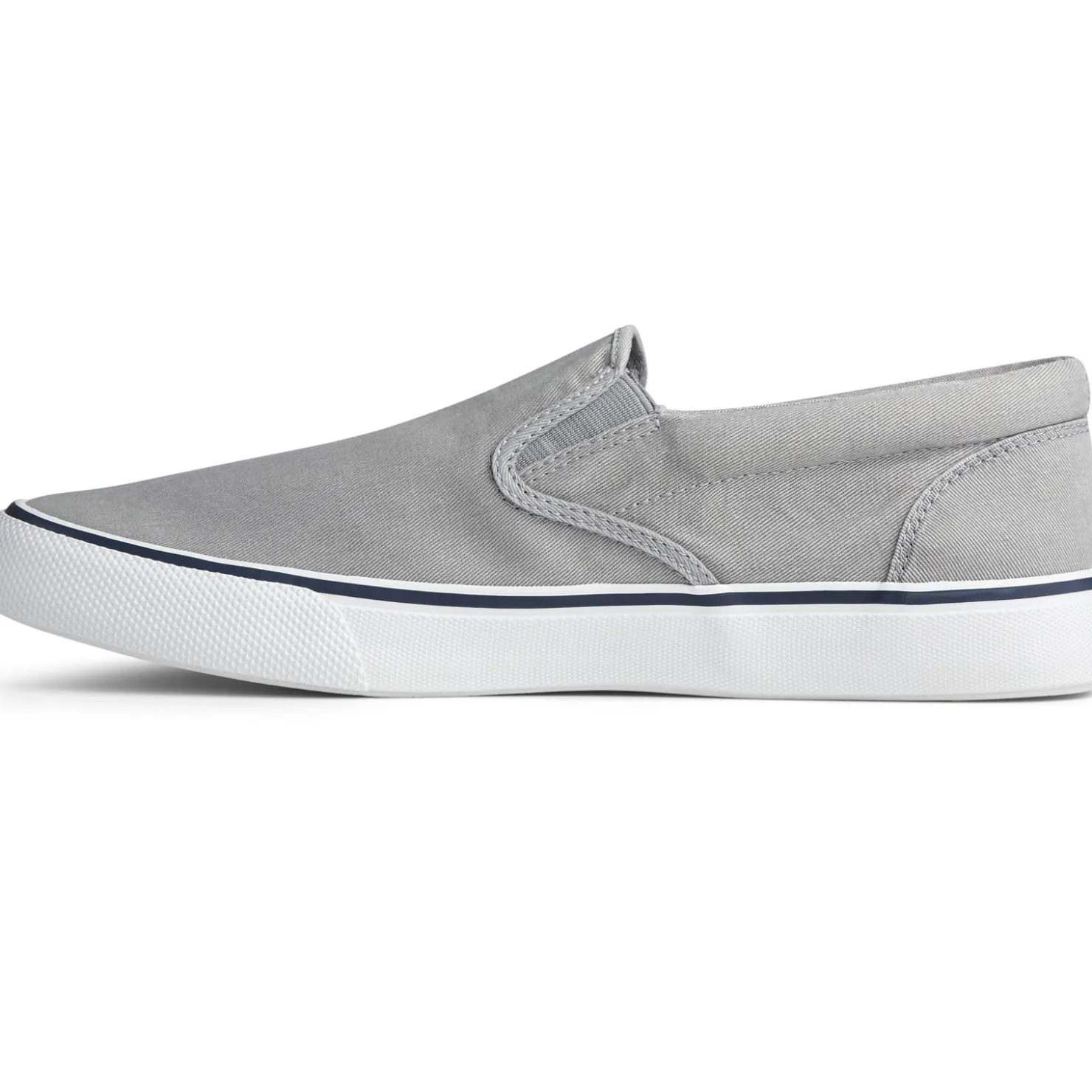 Slip-On Shoes*Sperry Men's , Striper II Slip-On Sneaker Saltwash Grey