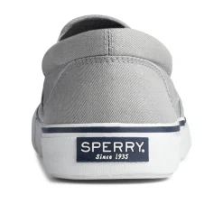 Slip-On Shoes*Sperry Men's , Striper II Slip-On Sneaker Saltwash Grey