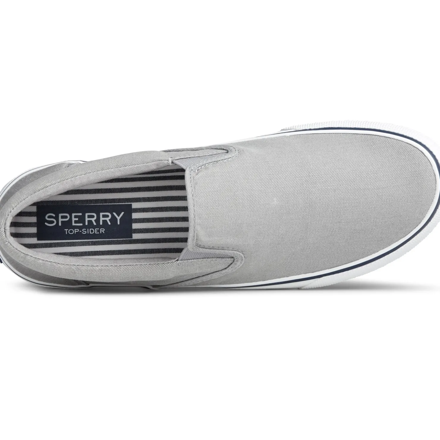 Slip-On Shoes*Sperry Men's , Striper II Slip-On Sneaker Saltwash Grey