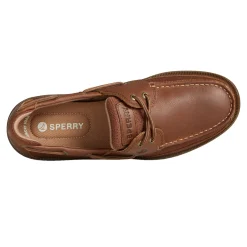Boat Shoes*Sperry Men's , Surveyor 2-Eye Boat Shoe Caramel