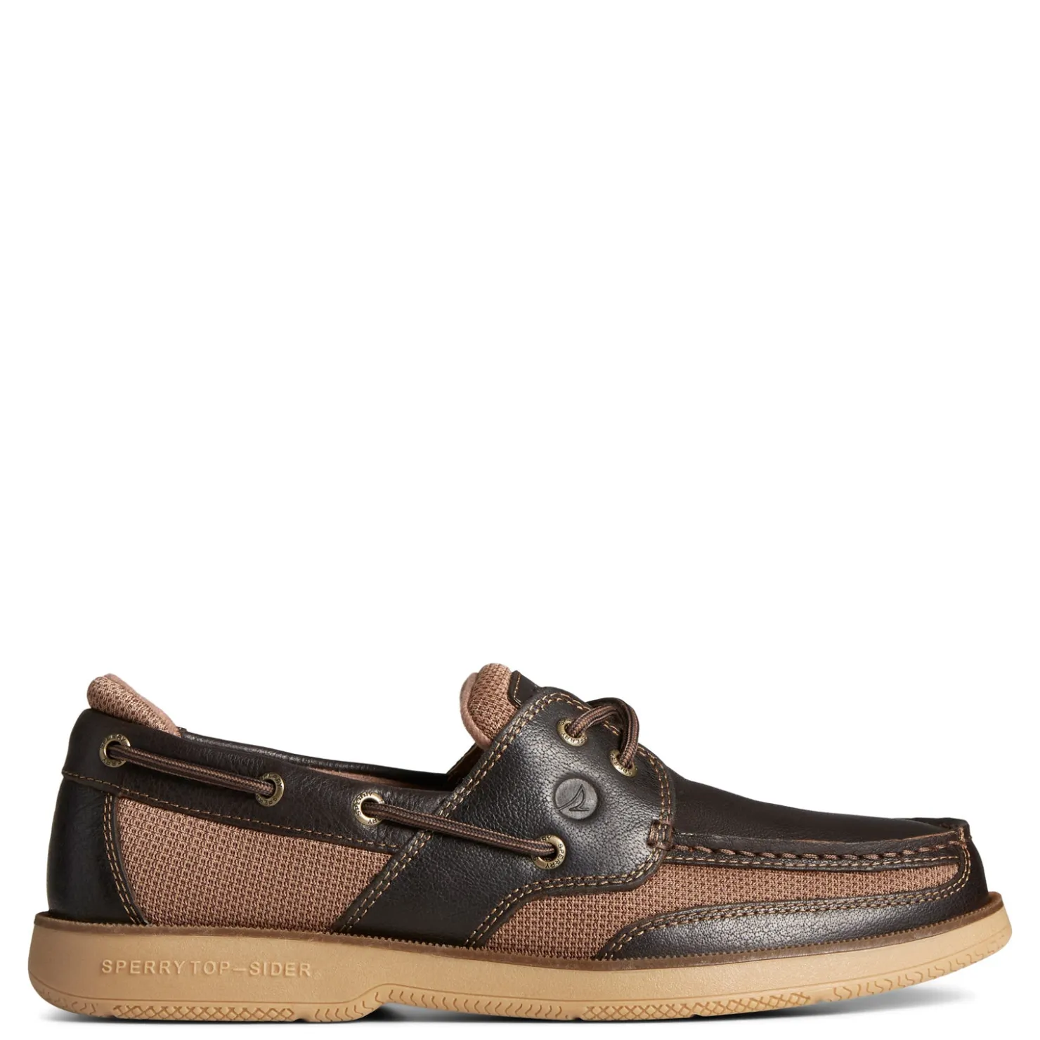 Boat Shoes*Sperry Men's , Surveyor 2-Eye Boat Shoe Coffee Brown