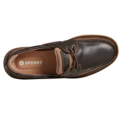 Boat Shoes*Sperry Men's , Surveyor 2-Eye Boat Shoe Coffee Brown