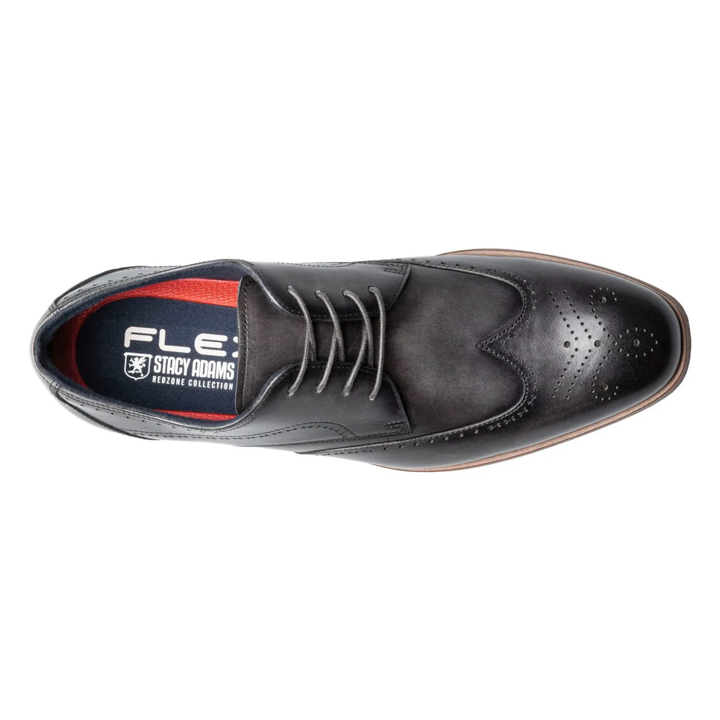 Dress*Stacy Adams Men's , Brayden Wingtip Oxford Gray