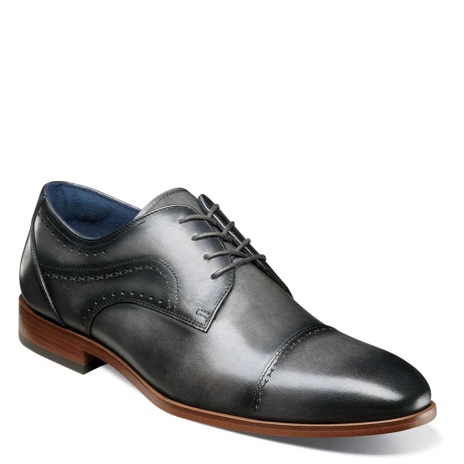 Oxfords*Stacy Adams Men's , Bryant Cap Toe Oxford Grey