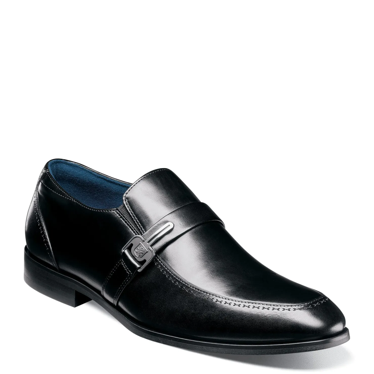 Loafers*Stacy Adams Men's , Buckley Moc Toe Loafer Black