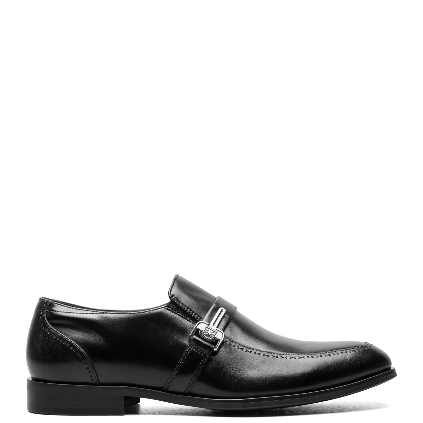 Loafers*Stacy Adams Men's , Buckley Moc Toe Loafer Black