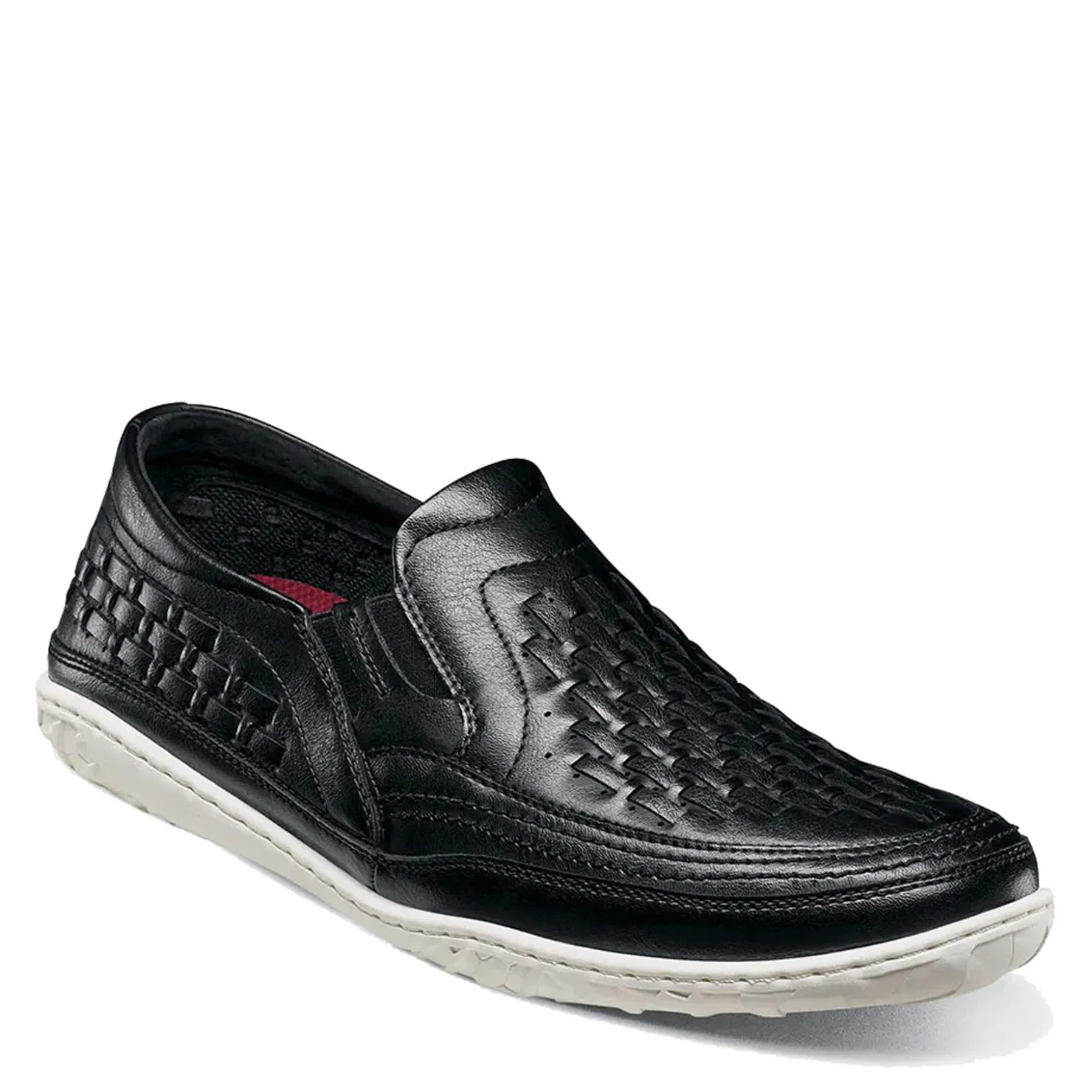 Slip-On Shoes*Stacy Adams Men's , Ithaca Moc Toe Slip-On Black