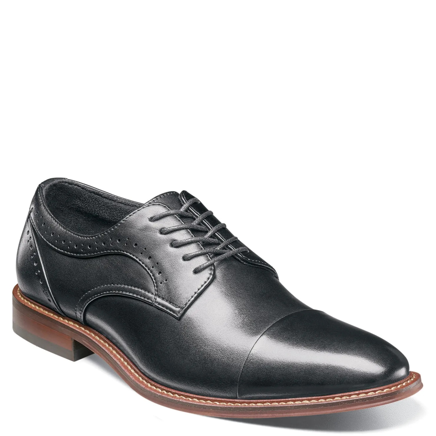 Oxfords*Stacy Adams Men's , Maddox Cap Toe Oxford Black Polished