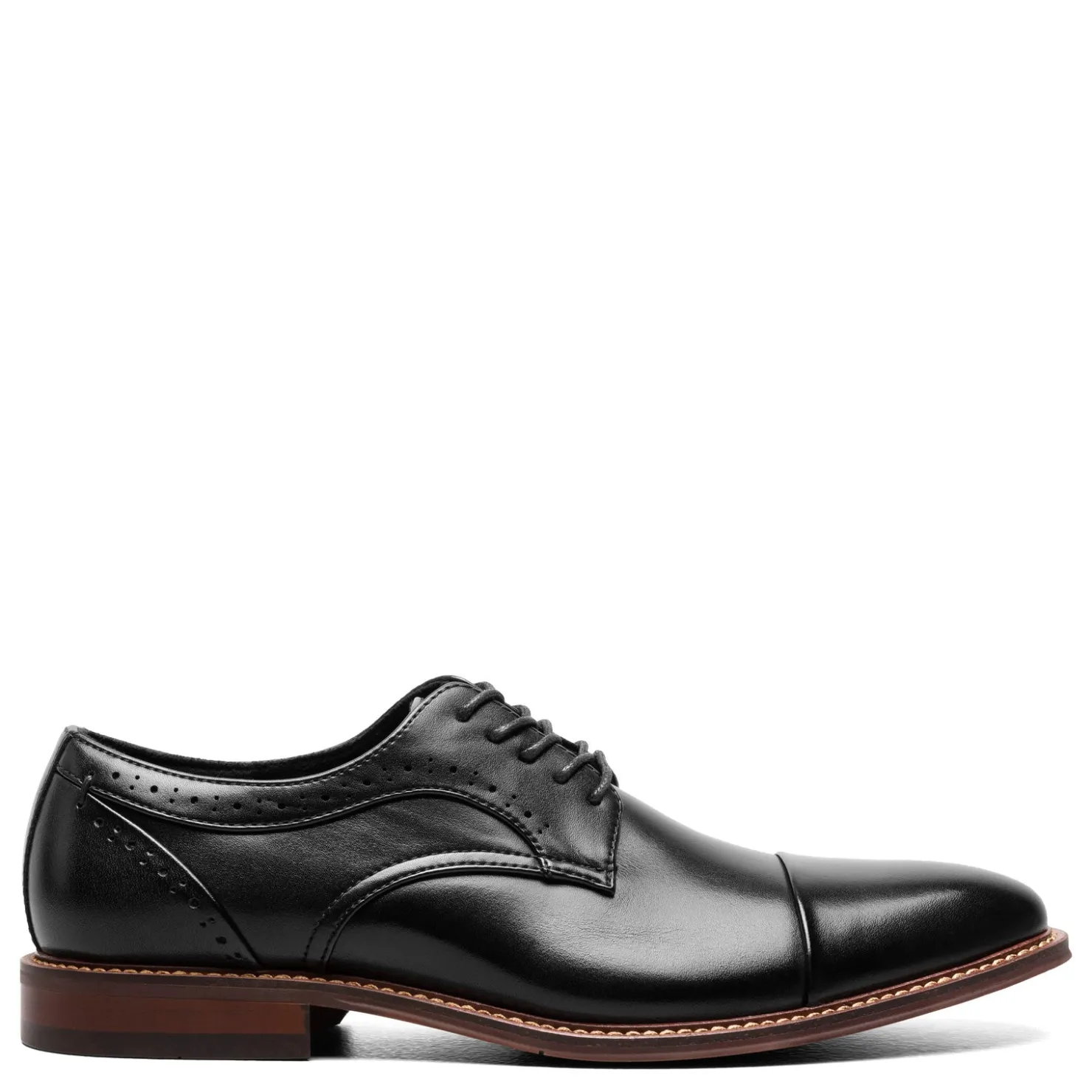 Oxfords*Stacy Adams Men's , Maddox Cap Toe Oxford Black Polished