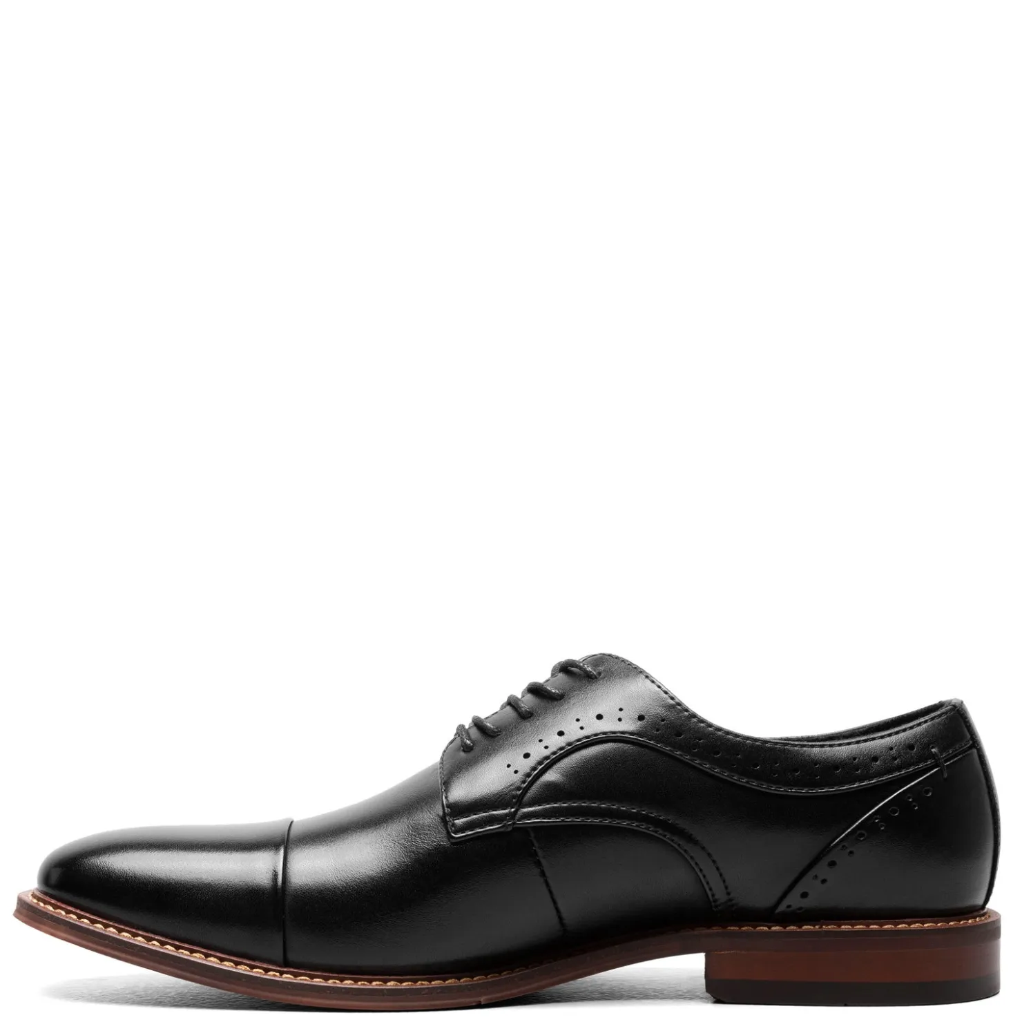 Oxfords*Stacy Adams Men's , Maddox Cap Toe Oxford Black Polished