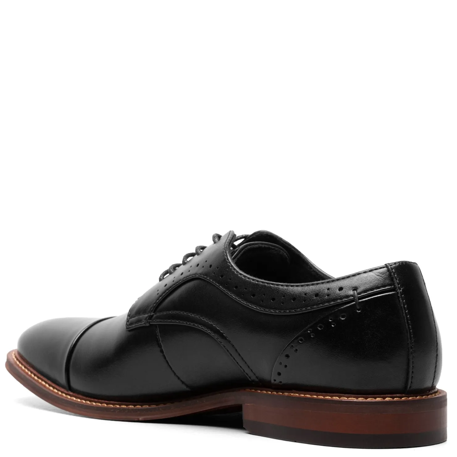 Oxfords*Stacy Adams Men's , Maddox Cap Toe Oxford Black Polished