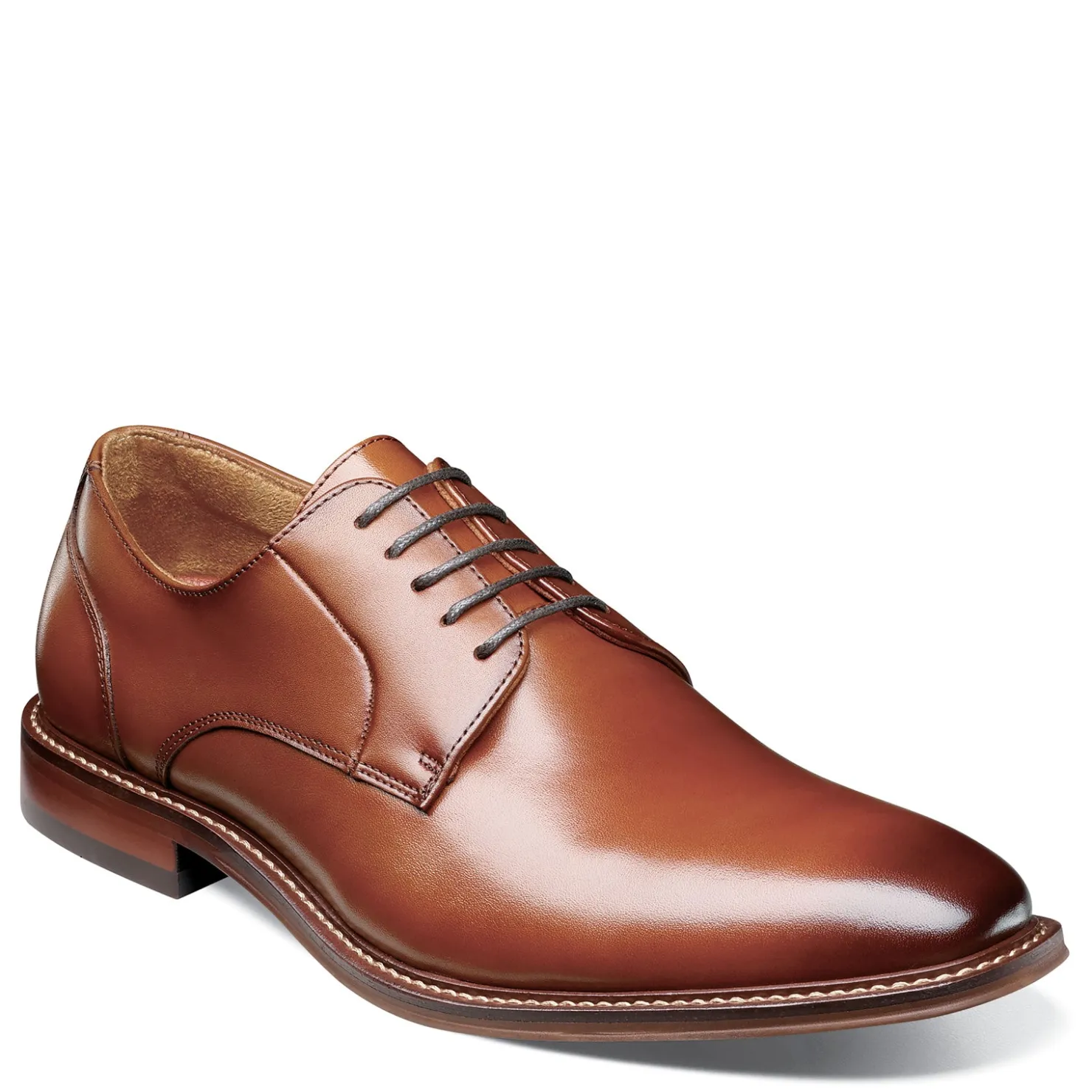 Dress*Stacy Adams Men's , Marlton Plain Toe Oxford Cognac