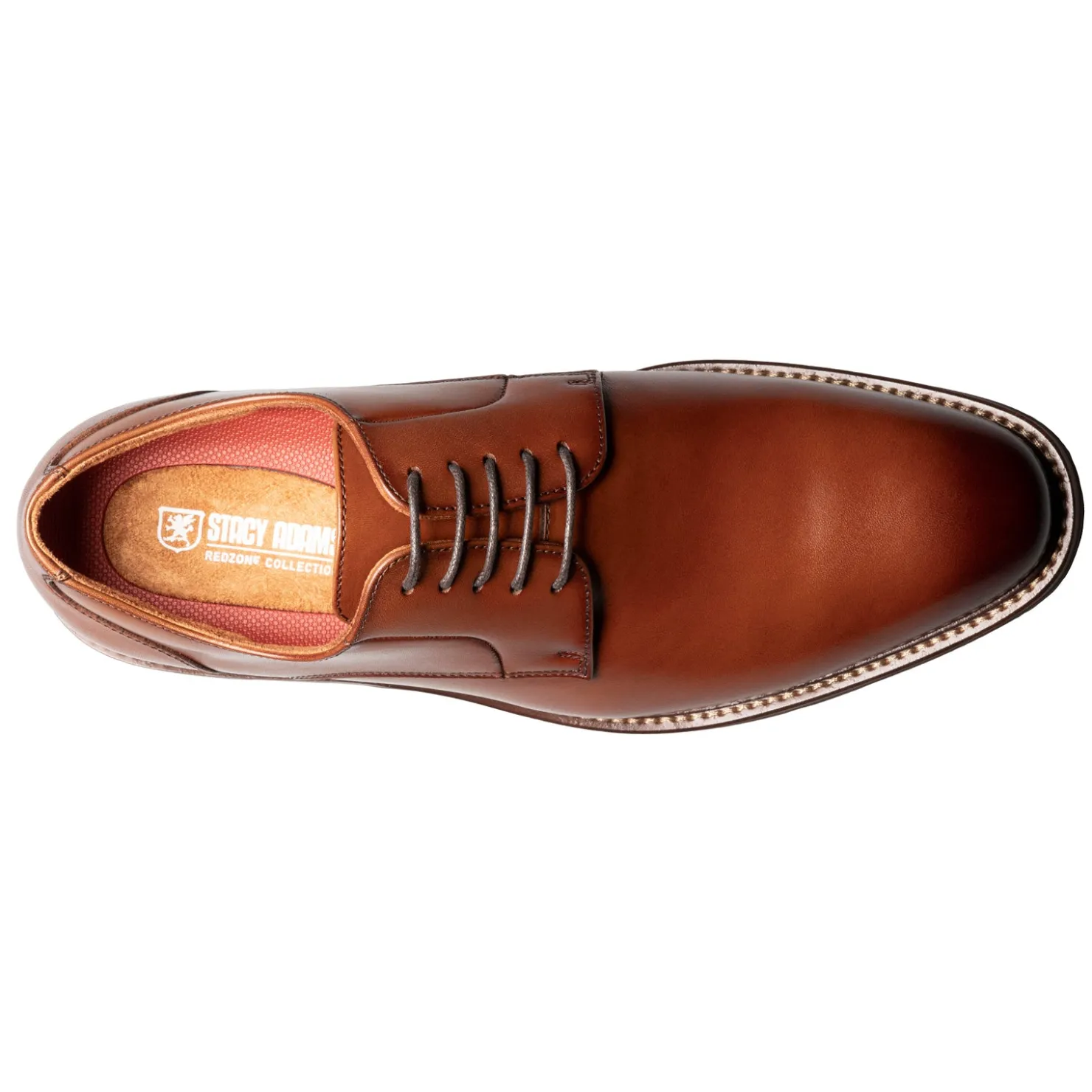 Dress*Stacy Adams Men's , Marlton Plain Toe Oxford Cognac