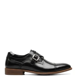 Dress*Stacy Adams Men's , Mathis Cap Toe Monk Strap Black