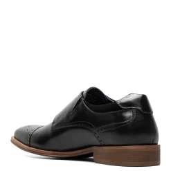 Dress*Stacy Adams Men's , Mathis Cap Toe Monk Strap Black