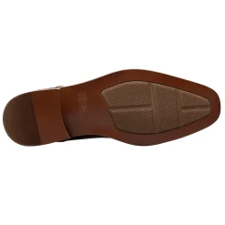 Dress*Stacy Adams Men's , Mathis Cap Toe Monk Strap Cognac