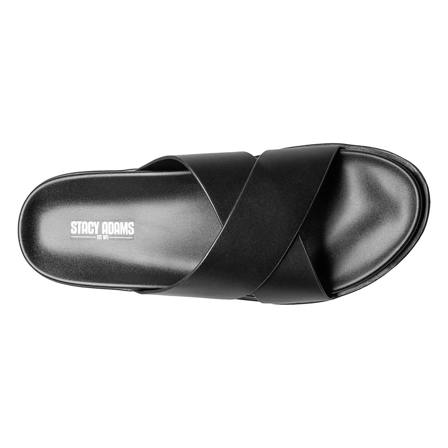 Slides*Stacy Adams Men's , Montel Sandal Black
