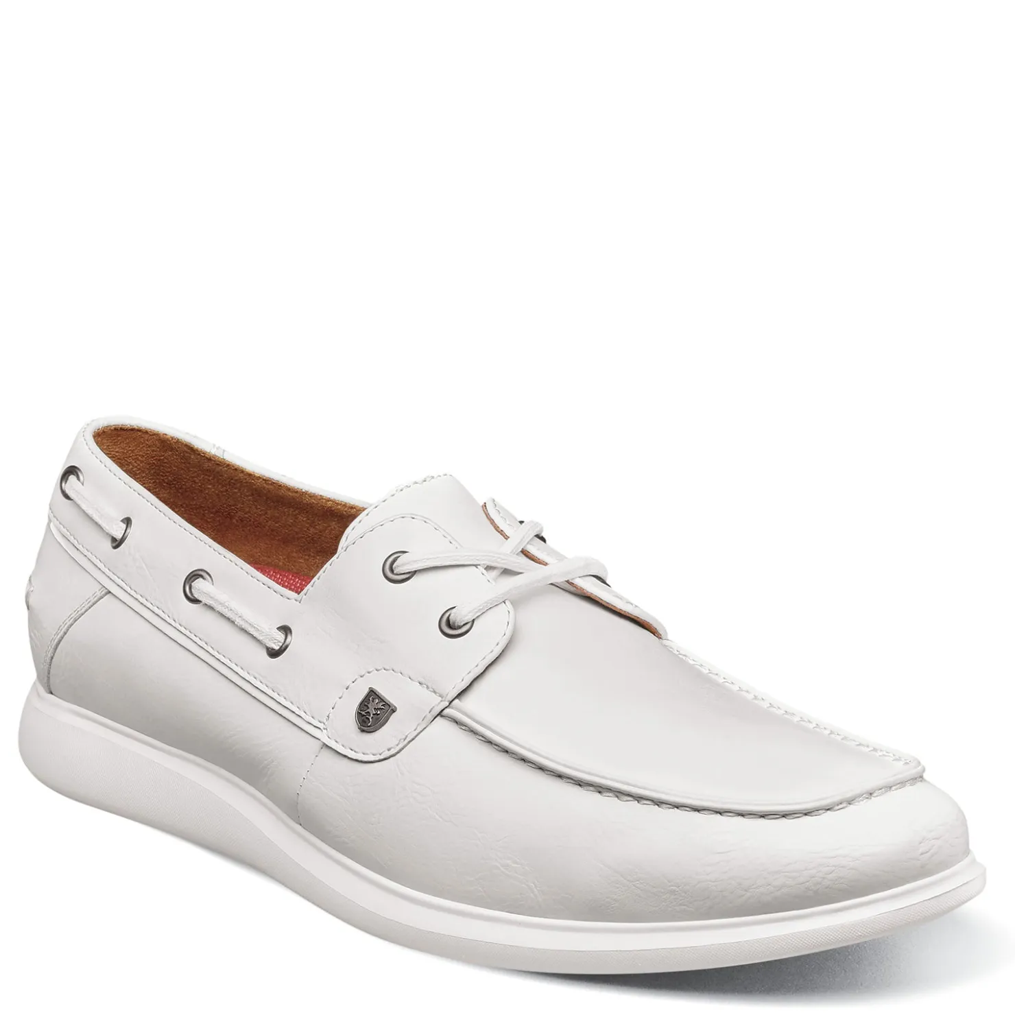 Boat Shoes*Stacy Adams Men's , Reid Boat Shoe White