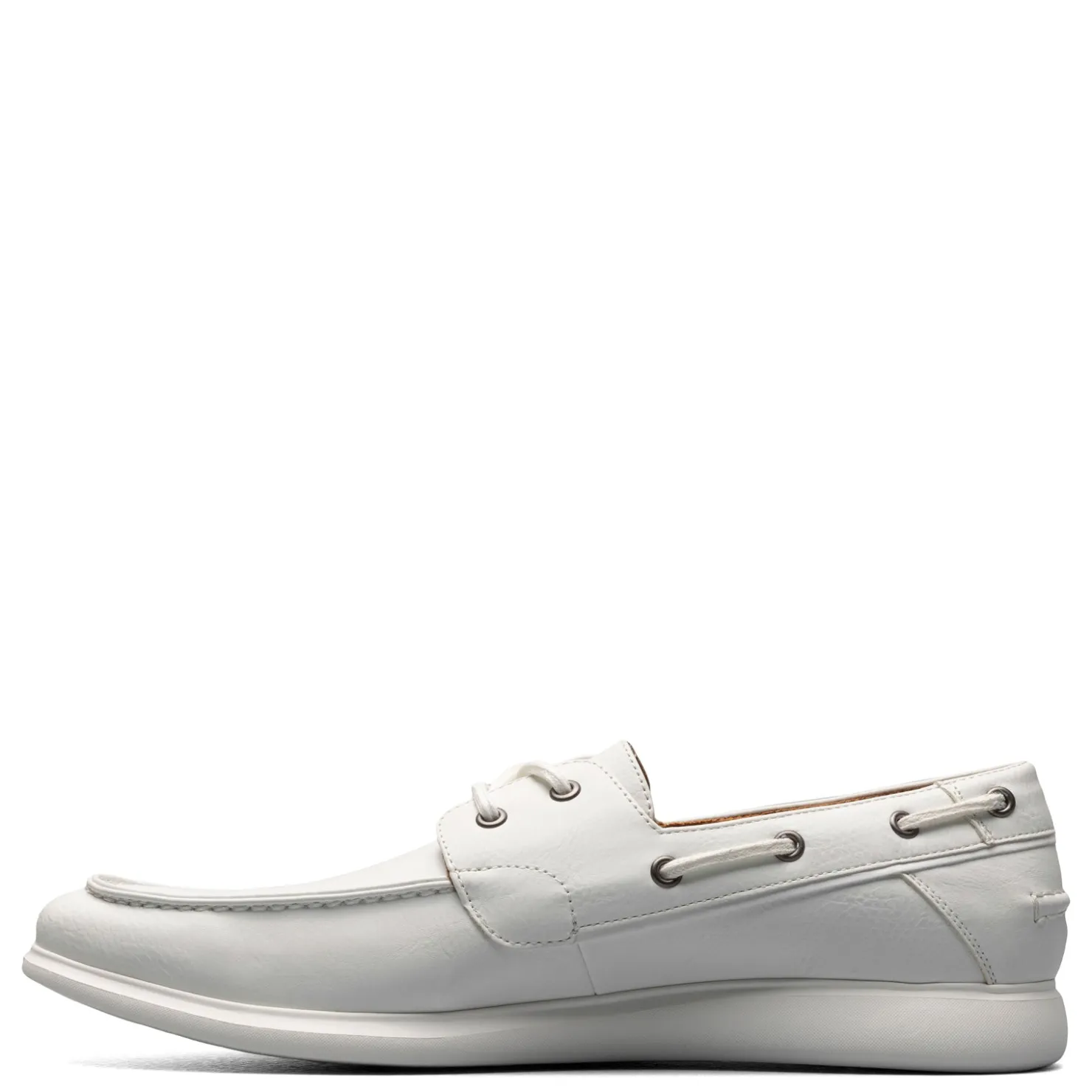 Boat Shoes*Stacy Adams Men's , Reid Boat Shoe White