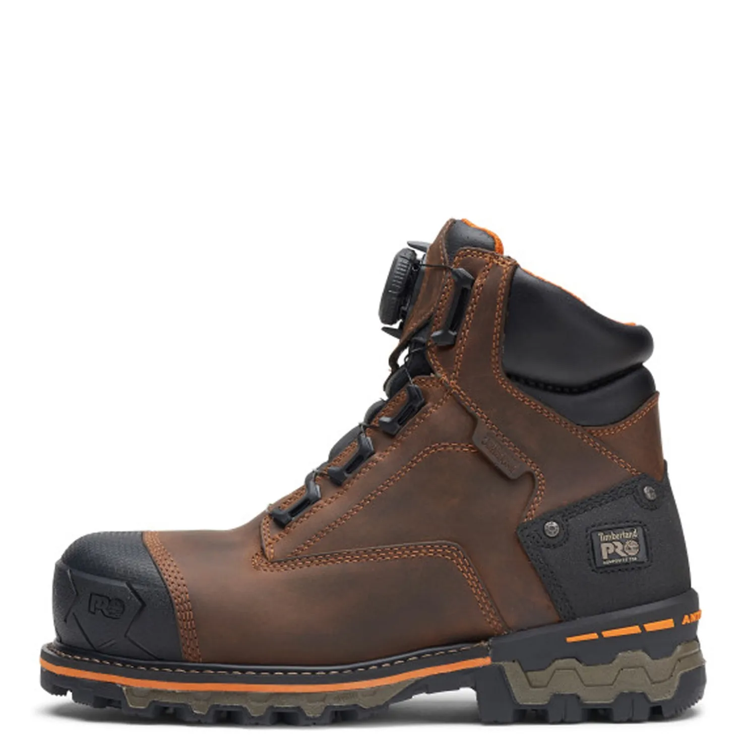Boots*Timberland Pro Men's , Boondock BOA 6-Inch Composite Toe Waterproof Work Boot Mocha