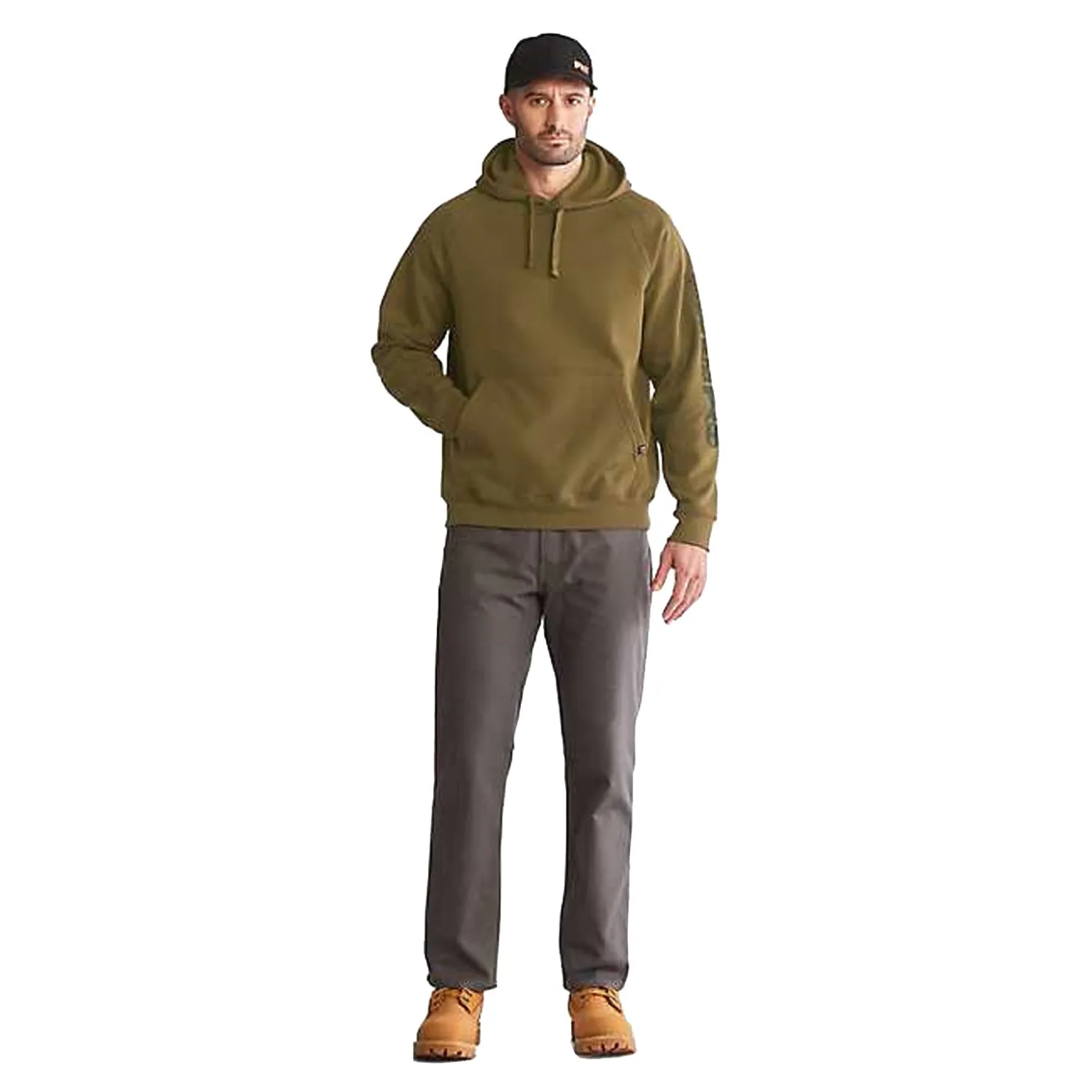 Outerwear*Timberland Pro Men's , Hood Honcho Sport Pullover Burnt Olive Tonal
